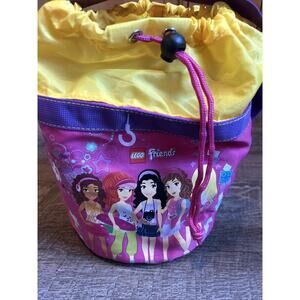 Lego ~ Lego Friends ~ Pink Storage Cinch Bucket Bag ~ Excellent!